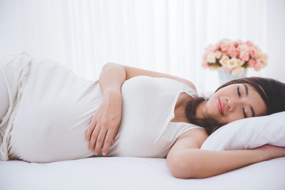 sleep on stomach while pregnant mattress