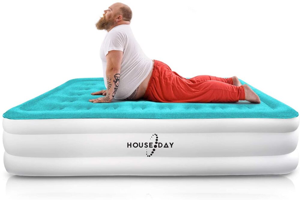 This is an example of a heavy-duty air bed from Amazon that can hold +400 lbs. Image Source Amazon