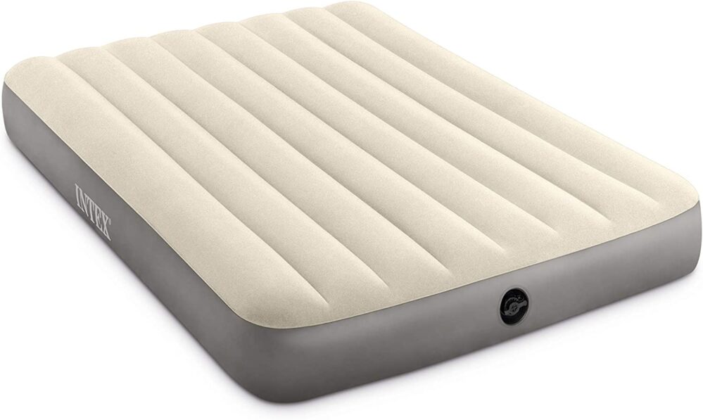This is an example of a single-high air mattress from Amazon that is 10 inches high and sells at $10. Image Source Amazon