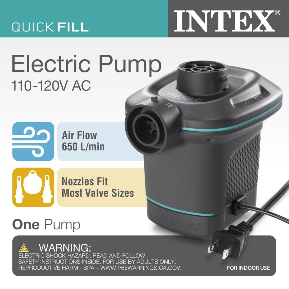 This is an example of an external electric pump from Walmart that can be used for inflating an air mattress. Image Source Walmart