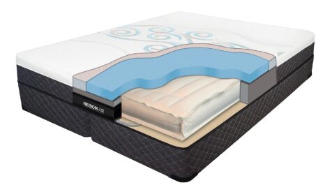 an air mattress with dual air chambers.